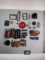 Groot Lot WW2 bodemvondsten onschadelijk, Ophalen of Verzenden, Amerika, Embleem of Badge