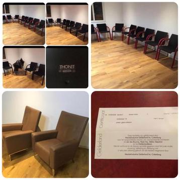 112. Thonet S320 Stoelen 2 X  8 st. Jan de bouvrie stoelen 2 beschikbaar voor biedingen