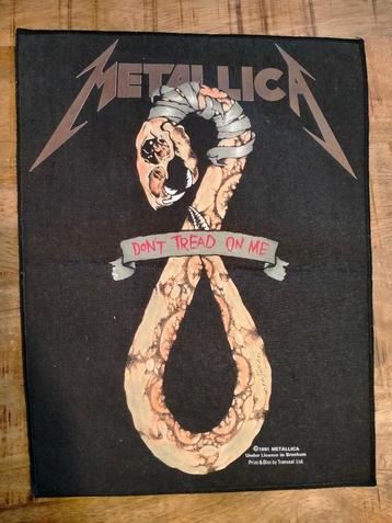 Metallica don't tread on me vintage backpatch patch RARE 