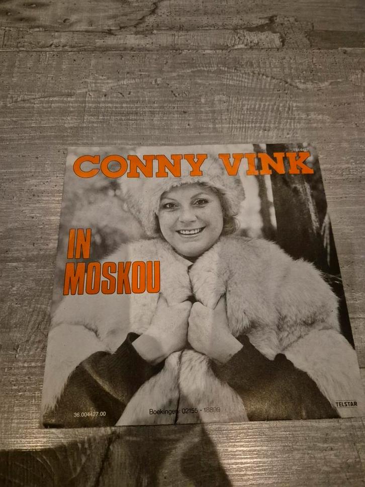 Zeldzame oude piraten single van Conny Vink in Moskou, Cd's en Dvd's, Vinyl Singles, Gebruikt, Nederlandstalig, Ophalen of Verzenden