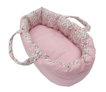 Poppen draagmand / poppenreiswieg 40 cm bloemen beschikbaar voor biedingen