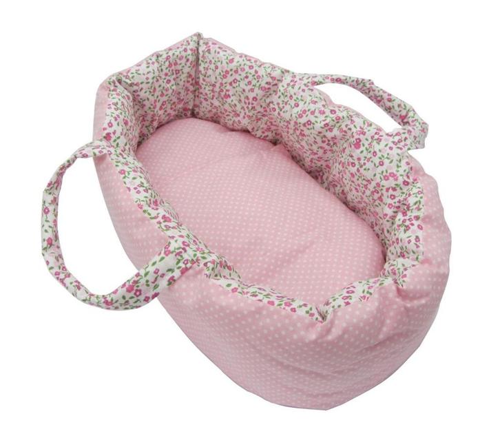 Poppen draagmand / poppenreiswieg 40 cm bloemen, Kinderen en Baby's, Speelgoed | Poppen, Nieuw, Babypop, Ophalen of Verzenden