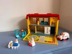 Zeer schattig vintage Fisher Price ziekenhuis Compleet, Antiek en Kunst, Antiek | Speelgoed, Ophalen of Verzenden