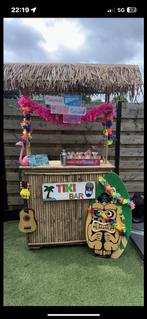 Super leuke bamboe Tikibar cocktailbar huren € 80,- incl, Ophalen, Zo goed als nieuw