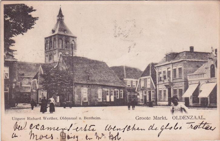 OLDENZAAL    GROOTE  MARKT, Verzamelen, Ansichtkaarten | Nederland, Noord-Brabant, Voor 1920, Verzenden