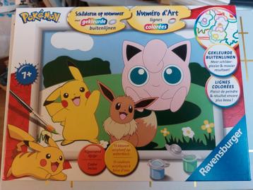 Pokemon schilderen op nummer (nieuw verzegelde doos) beschikbaar voor biedingen