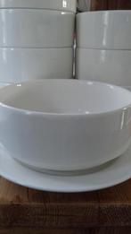 Zgan prachtig 24 delig horecaservies van rak van porselein, Ophalen, Zo goed als nieuw, Effen, Porselein