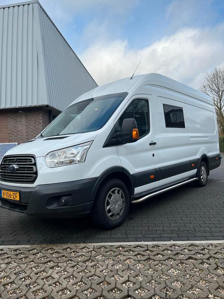 Buscamper, camperbus ford transit 2019 camper kenteken., Auto's, Bestelauto's, Particulier, Achteruitrijcamera, Airbags, Airconditioning