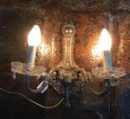 Prachtige antieke lamp met glaasjes?, Ophalen of Verzenden