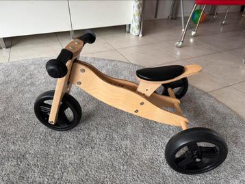 Houten 2 in 1 loopfiets beschikbaar voor biedingen