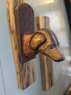 Leuk houten honden kopje om je riemen aan op te hangen., Ophalen, Nieuw