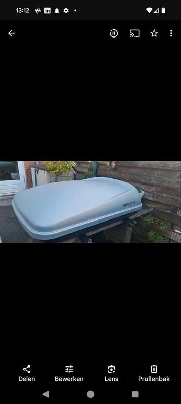 Hapro dakkoffer met dakdragers 140x110x40 beschikbaar voor biedingen
