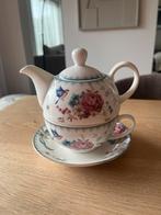 Clayre & Eef kopje schotel theepot. Clayre en Eef servies., Huis en Inrichting, Keuken | Servies, Ophalen of Verzenden, Zo goed als nieuw