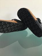 GRATIS VERZENDEN BIRKENSTOCK Nieuwe Gizeh zwarte slippers 39, Slippers, Verzenden, Zwart, Nieuw