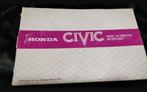 HONDA CIVIC 1979 instructieboek nederlandstalig, Ophalen of Verzenden