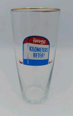 Vintage HEVEA autobanden bierglas. Kilometers Beter!, Ophalen of Verzenden, Zo goed als nieuw, Auto's