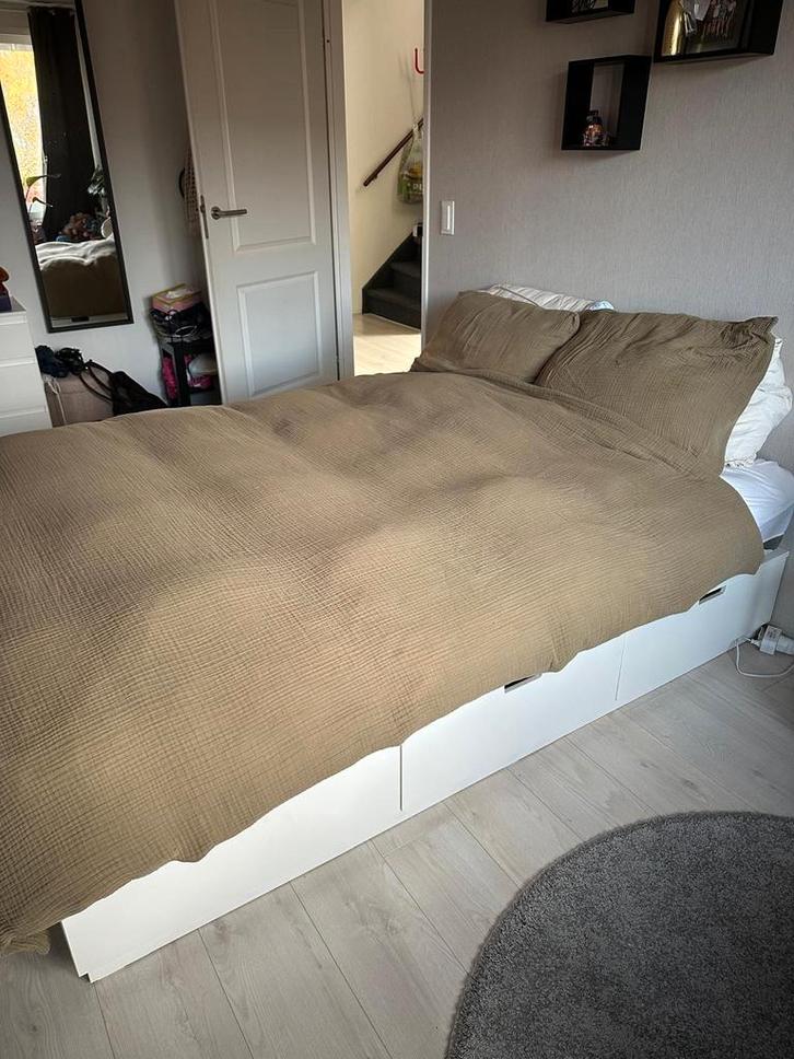IKEA Nordli Bed 140x200 + Lattenbodem & Matras, Huis en Inrichting, Slaapkamer | Bedden, Ophalen