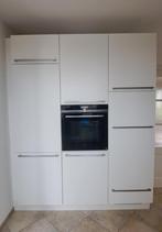 keukenblok met oven (siemens) en vriezer bosch, Ophalen, Gebruikt, Wit, Enkelwandige keuken