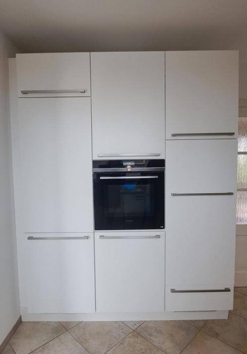 keukenblok met oven (siemens) en vriezer bosch, Huis en Inrichting, Keuken | Complete keukens, Gebruikt, Enkelwandige keuken, Wit