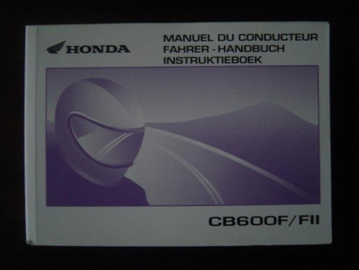 Honda CB600 F FII 2001 motorfiets instructie boekje handbuch, Motoren, Handleidingen en Instructieboekjes, Honda, Ophalen of Verzenden