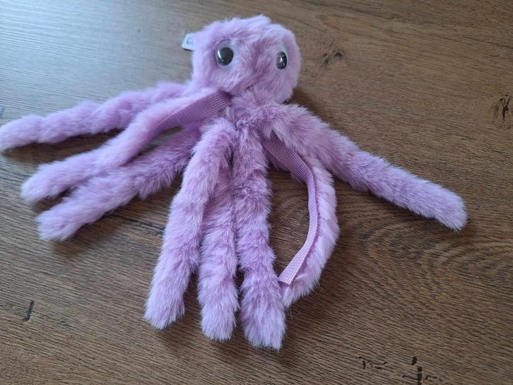 Tassenhanger : Pluizige Octopus paars !!, Verzamelen, Sleutelhangers, Nieuw, Ophalen of Verzenden