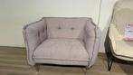 Fauteuil love seat stoel stof taupe oud roze nieuw, Ophalen, Nieuw, 75 tot 100 cm, Stof