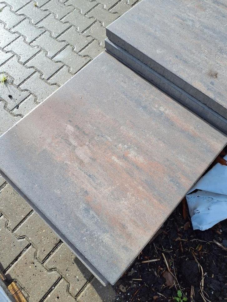 Mega aanbieding! Grote partij terrastegels 60x60cm-Tricolore, Tuin en Terras, Tegels en Klinkers, Zo goed als nieuw, Terrastegels