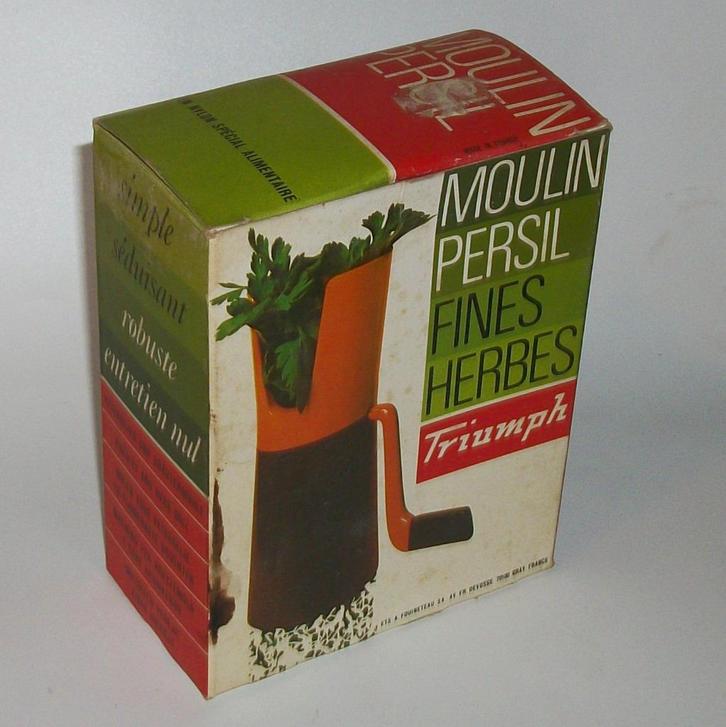 jaren-70 peterselie/kruiden molen Triumph, Huis en Inrichting, Keuken | Keukenbenodigdheden, Zo goed als nieuw, Ophalen of Verzenden