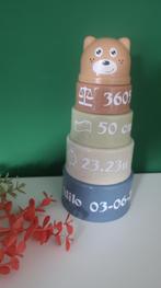 stapeltoren met geboorte gegevens, Ophalen of Verzenden, Nieuw, Kraamcadeau