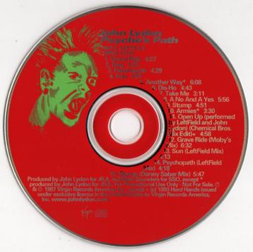 cd van John Lydon ‎– Psycho\'s Path beschikbaar voor biedingen