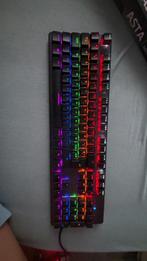 Trust GXT 865 Asta Mechanisch keyboard–RGBVerlichting–AZERTY, Trust GXT Gaming, Azerty, Ophalen of Verzenden, Zo goed als nieuw