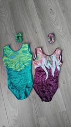 2 mooie turnpakjes met bijpassende scrunchies, Kindermaat 146 t/m 176, Ophalen, Zo goed als nieuw, Turnpak(je)