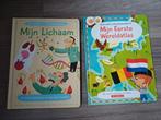 2 Vraag & Antwoordboeken met flapjes: Wereldatlas & Lichaam, Boeken, Kinderboeken | Jeugd | onder 10 jaar, Ophalen of Verzenden