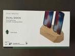 Dual Dock Oakwood iPhone & AirPods Oplaadstation, Ophalen of Verzenden, Nieuw, Apple iPhone