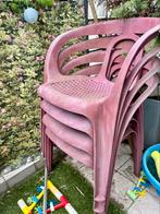Ophalen: 4 terrasstoelen, Tuin en Terras, Ophalen, Gebruikt