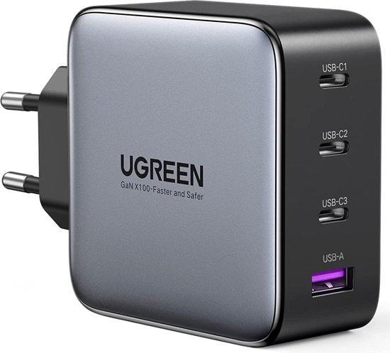 Ugreen Nexode 100W USB-C/A Oplader, Computers en Software, Laptop-opladers, Gebruikt, Ophalen of Verzenden