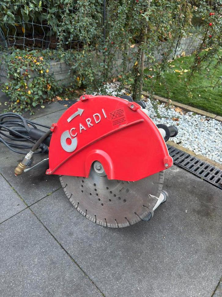 Cardi muurzaag diamantzaag betonzaag 400mm, Doe-het-zelf en Verbouw, Gereedschap | Zaagmachines, Zo goed als nieuw, 1200 watt of meer
