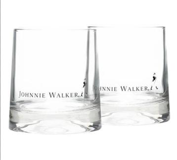 Johnnie Walker Whisky Glazen - Set van 2 beschikbaar voor biedingen
