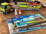 Lego city raceboottransport 60254, Ophalen of Verzenden, Zo goed als nieuw