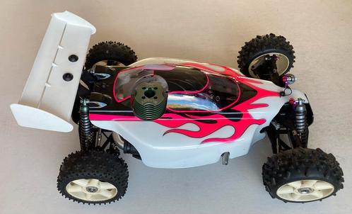 Vintage Mugen Seiki Athlete 1:8 4WD nitro buggy, Hobby en Vrije tijd, Modelbouw | Radiografisch | Auto's, Gebruikt, Auto offroad
