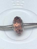 Pandora Blush Pink Faceted Murano bedel 791729NBP, Ophalen, Zo goed als nieuw, Zilver, Pandora