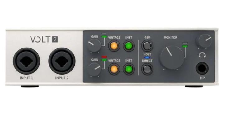 Universal Audio Volt 2 USB Recording Studio, Audio, Tv en Foto, Professionele Audio-, Tv- en Video-apparatuur, Zo goed als nieuw