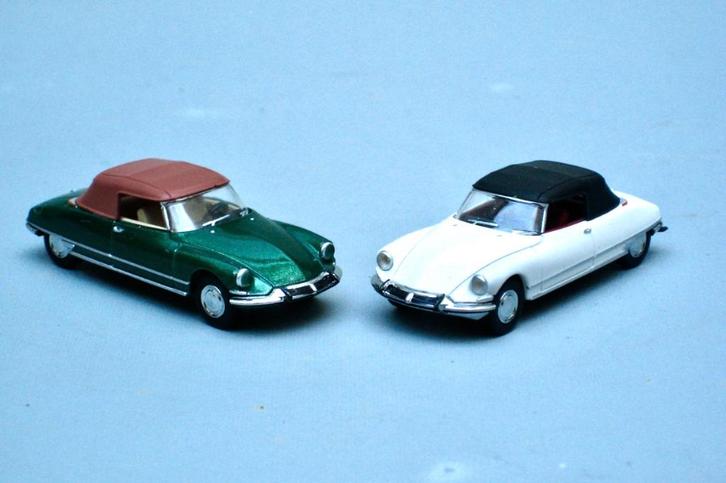 Citroen DS cabriolet gesloten wit of groen Brekina 1:87, Hobby en Vrije tijd, Modelauto's | 1:87, Nieuw, Auto, Brekina, Ophalen of Verzenden