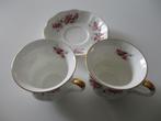 2 Kop & schotels, Royal Ascot, Fine Bone China, Society Rose, Huis en Inrichting, Keuken | Servies, Ophalen, Zo goed als nieuw
