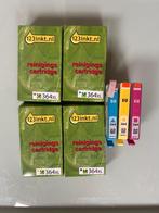 Complete HP 364XL reinigingscartridges + 3 nieuwe cartridge, Ophalen of Verzenden, Nieuw, Cartridge, 123inkt voor HP