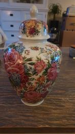 Bavaria vaas met deksel Jaeger & Co bloemmotief onbedchadigd, Ophalen of Verzenden