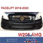 W205 Facelift AMG Voorbumper + diamond gril Compleet Mercede, Auto-onderdelen, Gebruikt, Voor, Mercedes-Benz, Ophalen of Verzenden