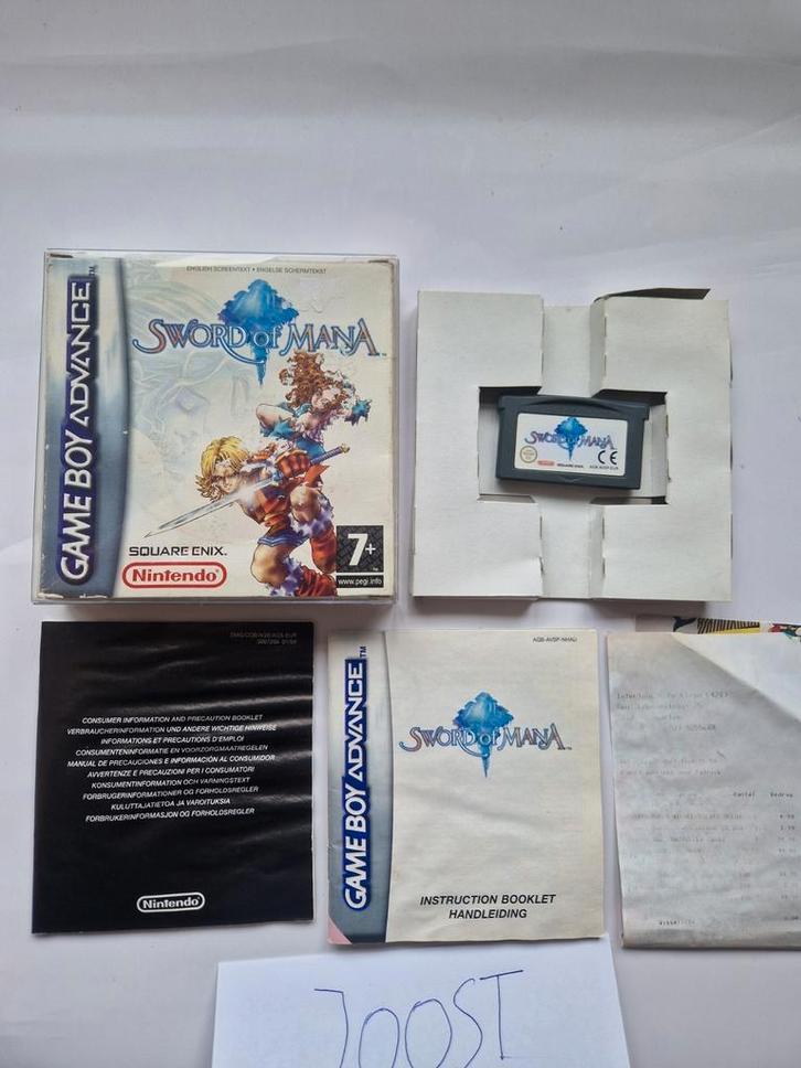 Sword of mana Gameboy advance compleet, Spelcomputers en Games, Games | Nintendo Game Boy, Gebruikt, Role Playing Game (Rpg), 1 speler