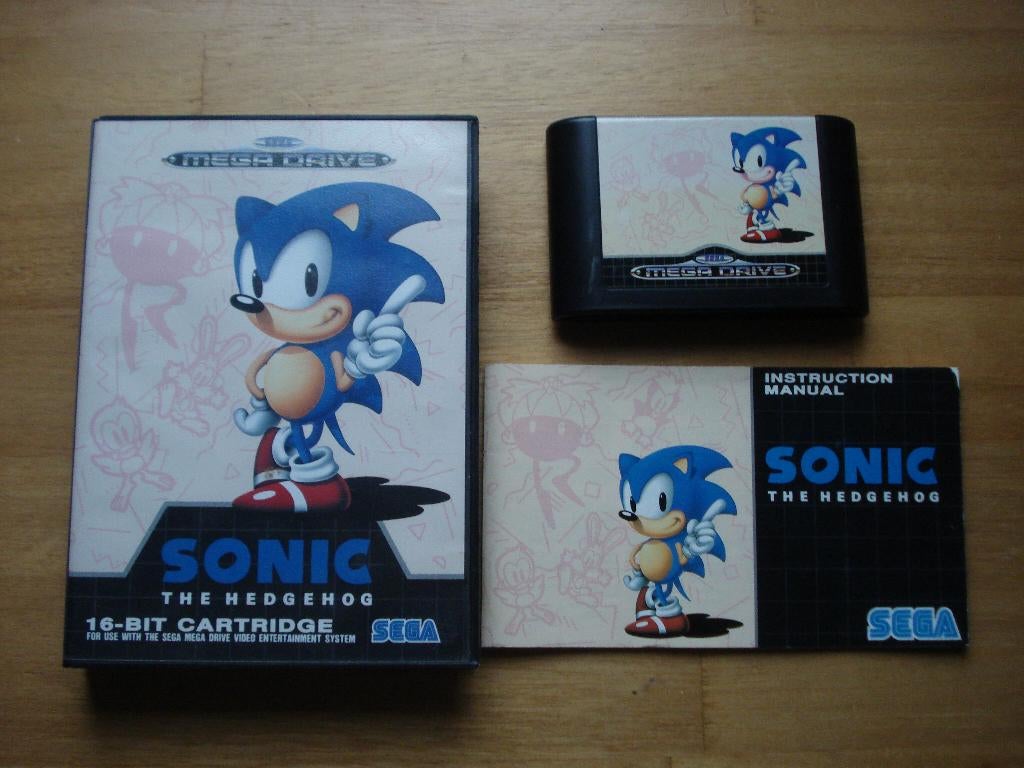 Sonic sega mega drive, Spelcomputers en Games, 1 speler, Racen en Vliegen, Ophalen of Verzenden, Zo goed als nieuw