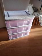 KUNST STOF  LADE KAST 64 HOOG 60 BREED, Huis en Inrichting, Ophalen, 50 tot 100 cm, Zo goed als nieuw, 3 of 4 laden